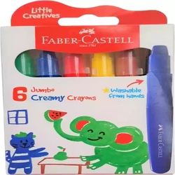 Faber-Castell Creamy 6 Jumbo Crayons